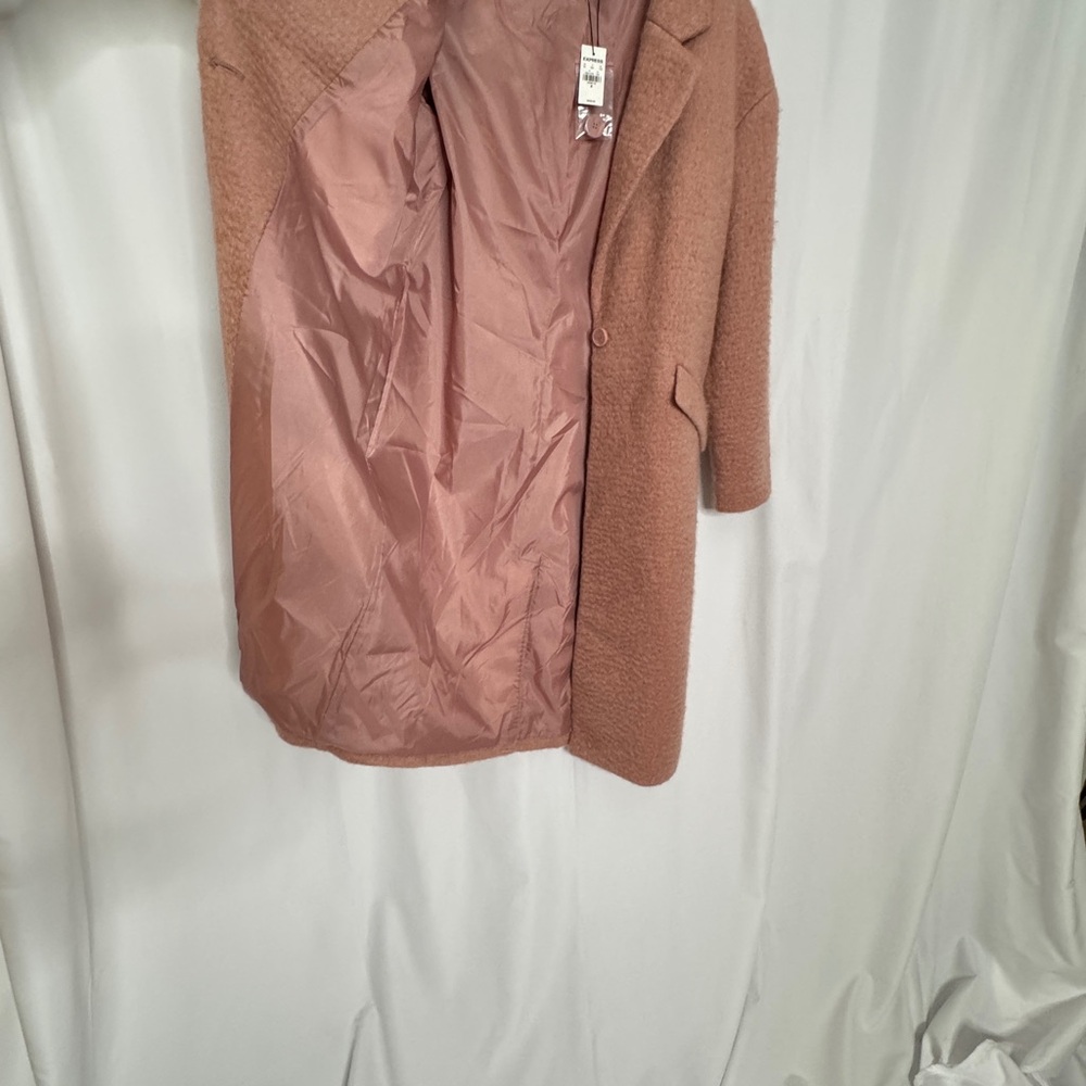 Express Women's Blush Teddy Jacket - Picture 7 of 7